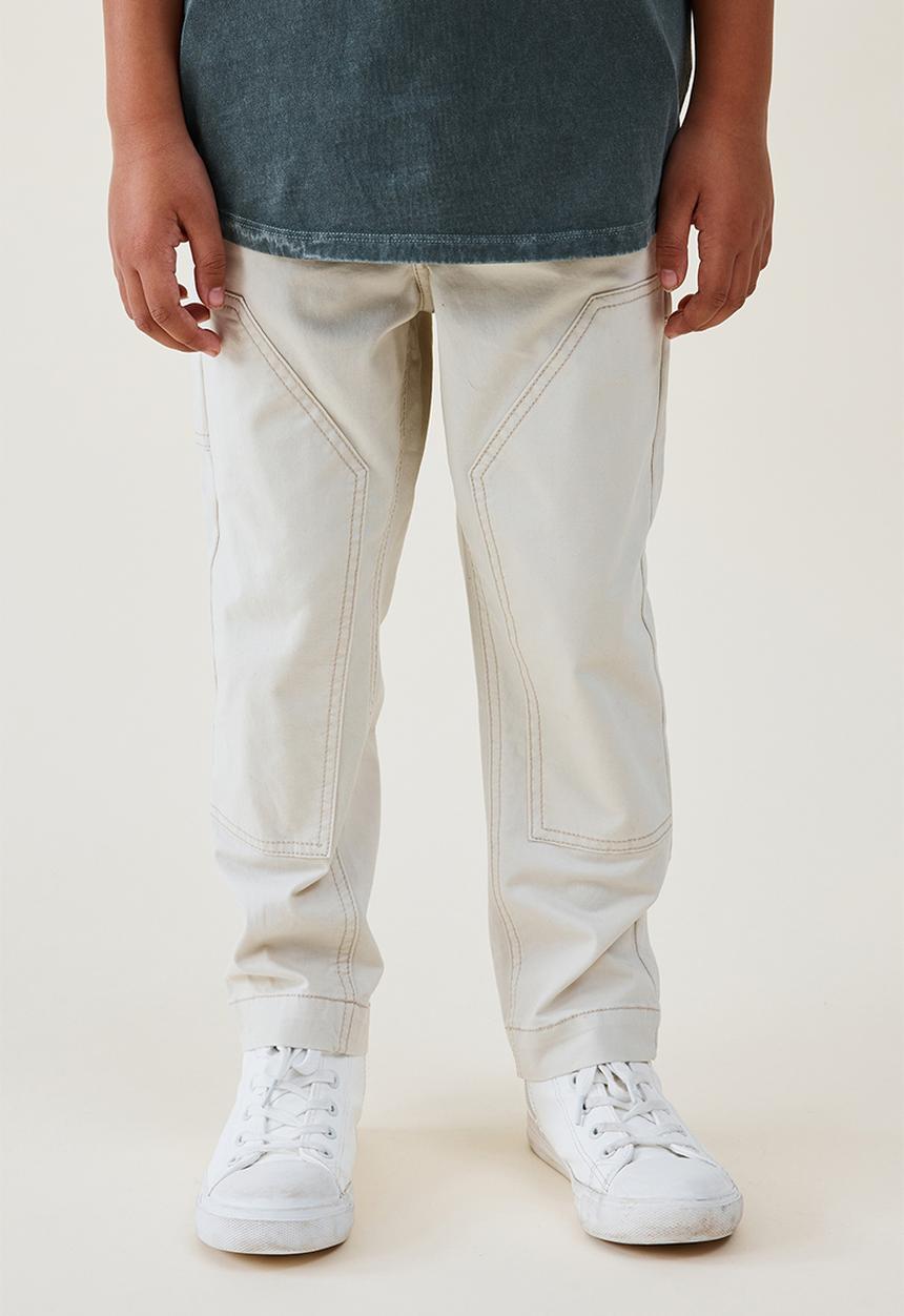 Cotton On - Worker chino pant - rainy day wash