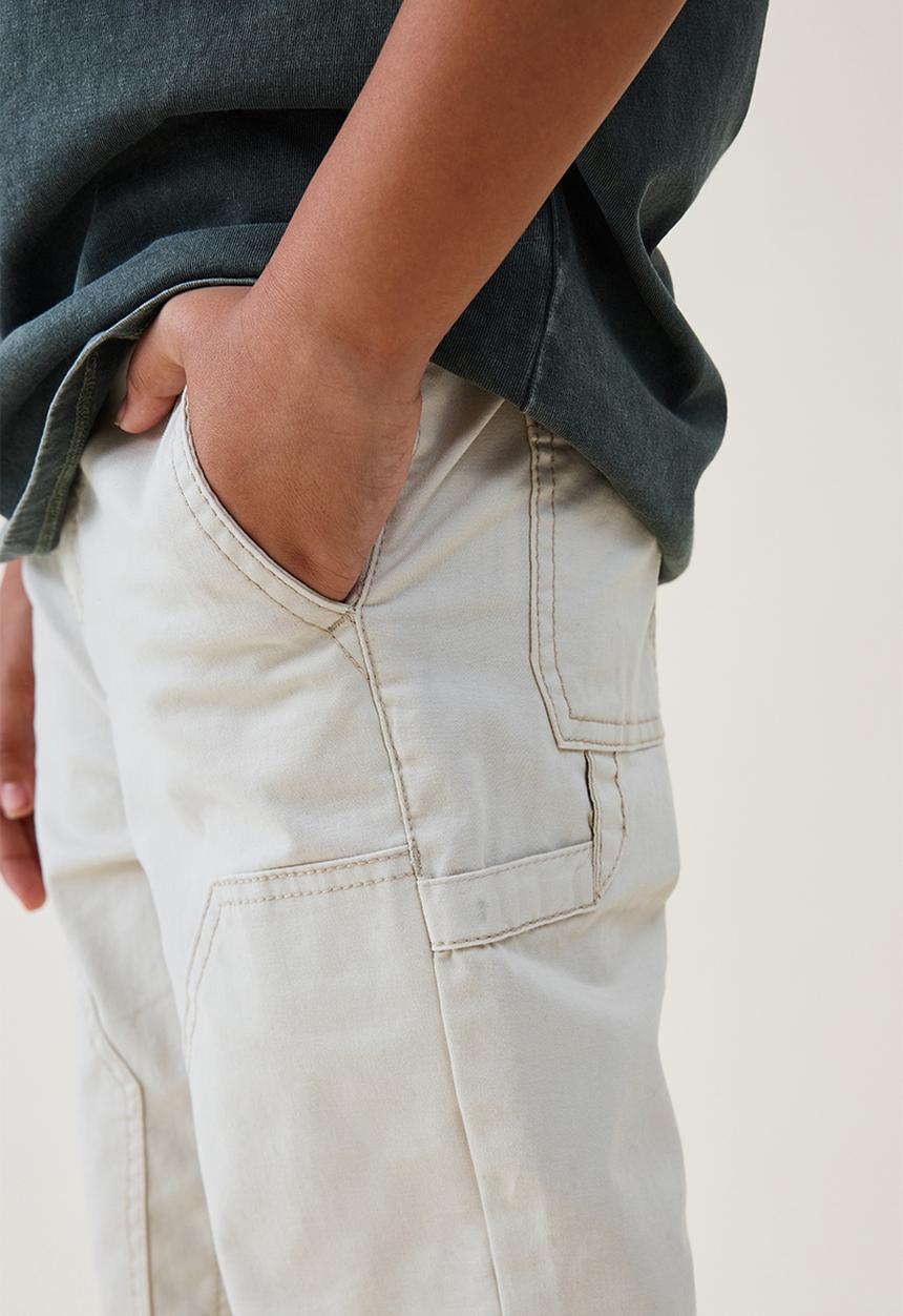 Cotton On - Worker chino pant - rainy day wash