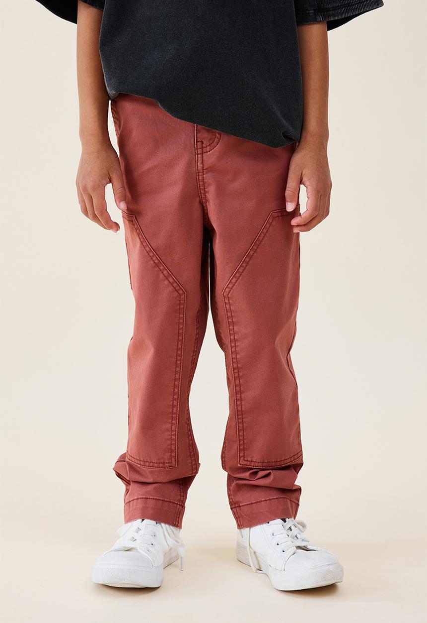 Cotton On - Worker chino pant - henna wash