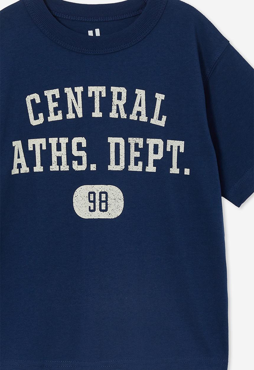 Cotton On - Jonny short sleeve print tee - in the navy/central aths dept