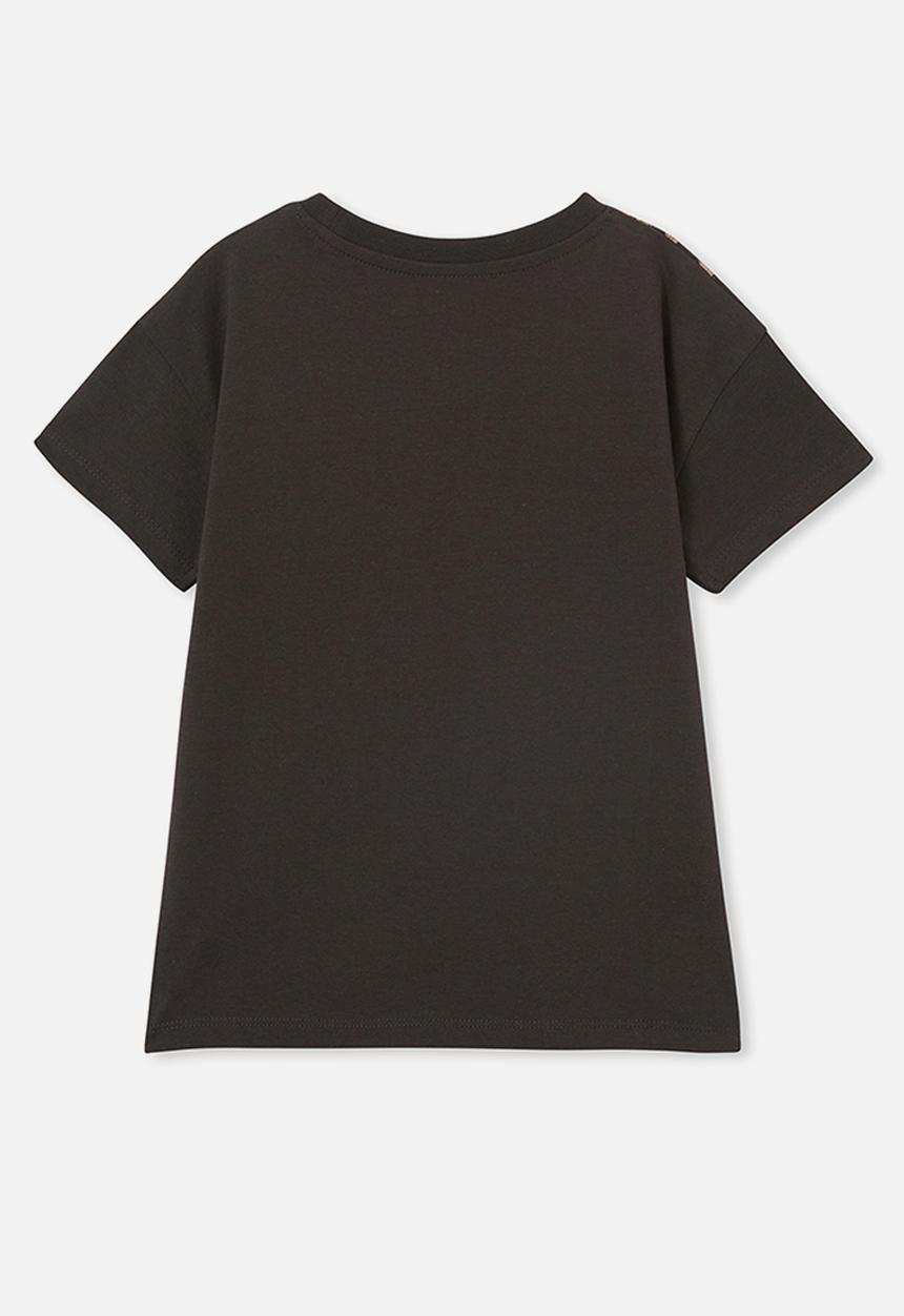 Cotton On - Poppy short sleeve print tee - phantom/freerider