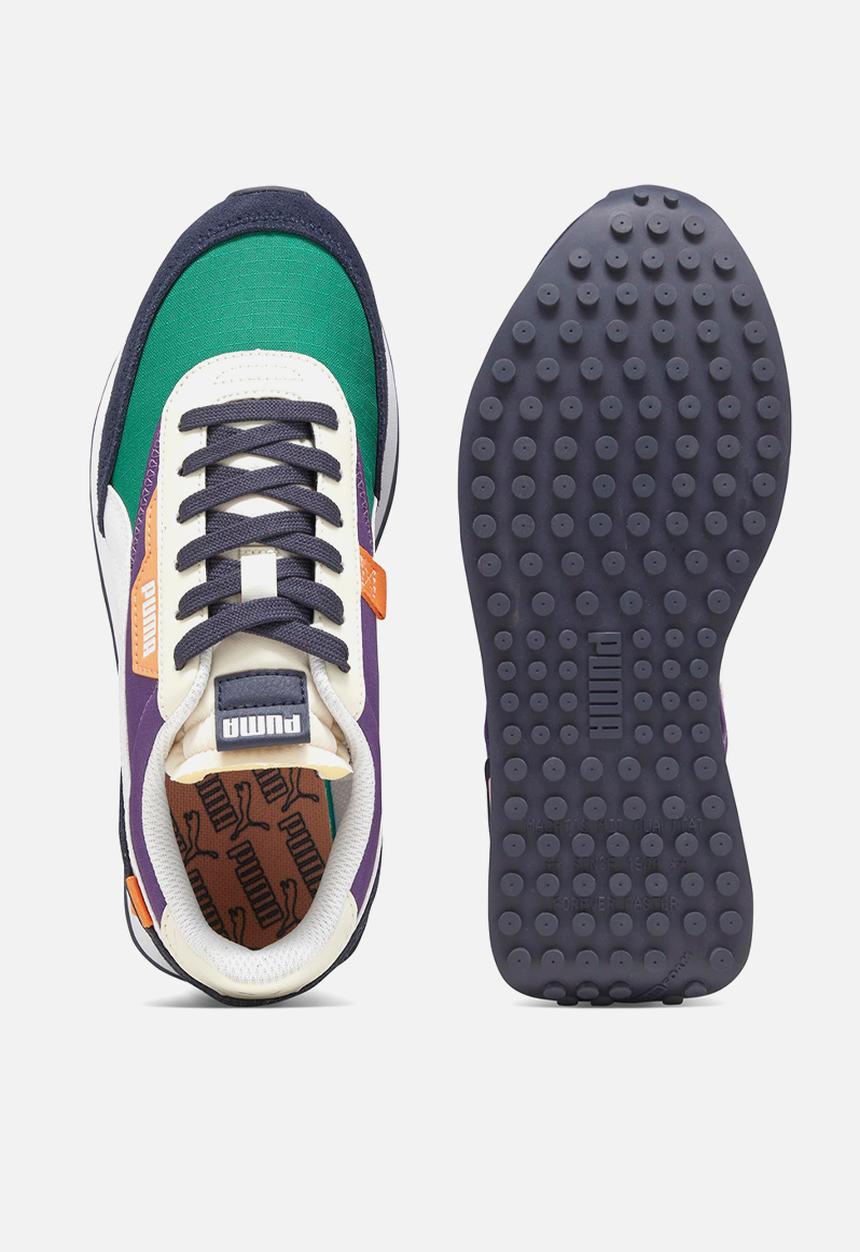 PUMA - Future Rider Play On Jr - green/purple pop