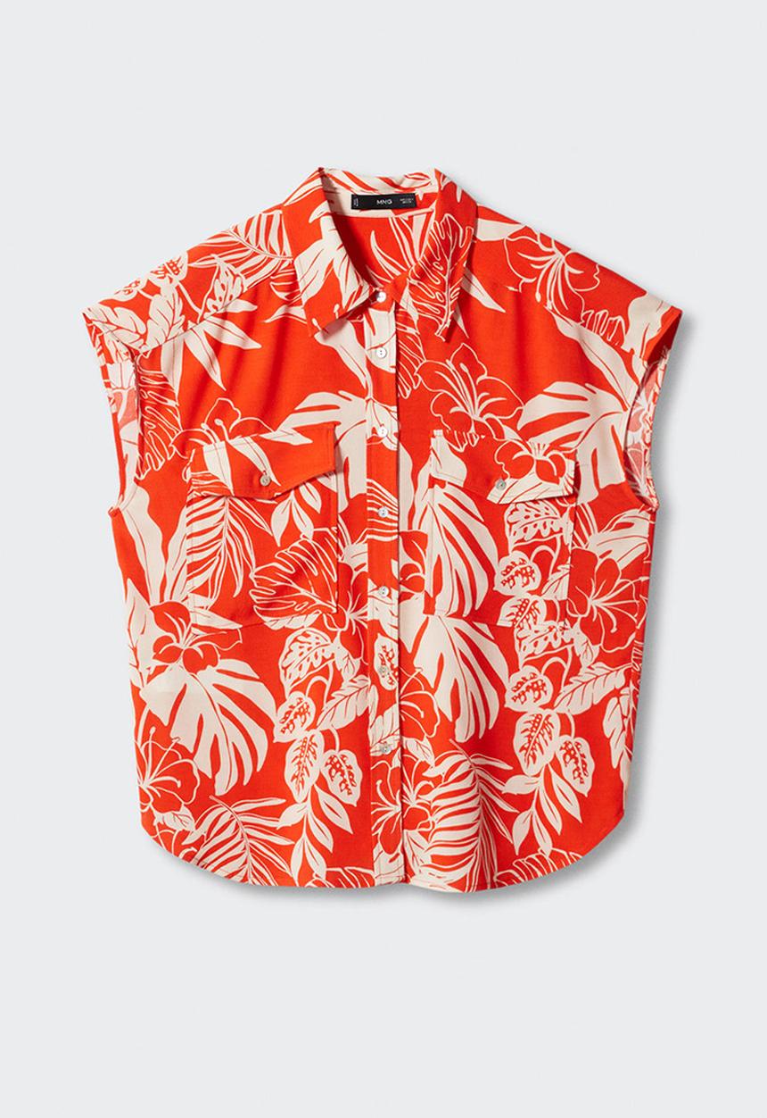 MANGO - Blouse poems - orange