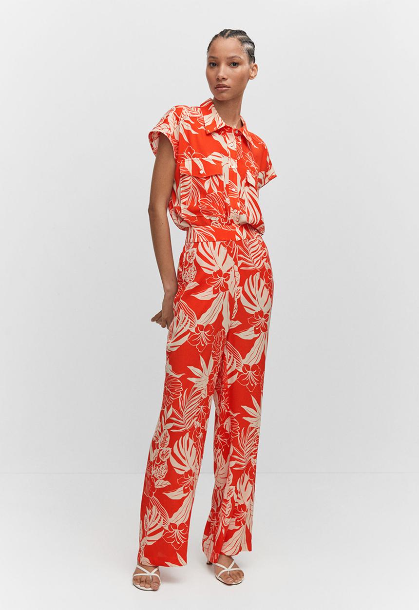 MANGO - Blouse poems - orange