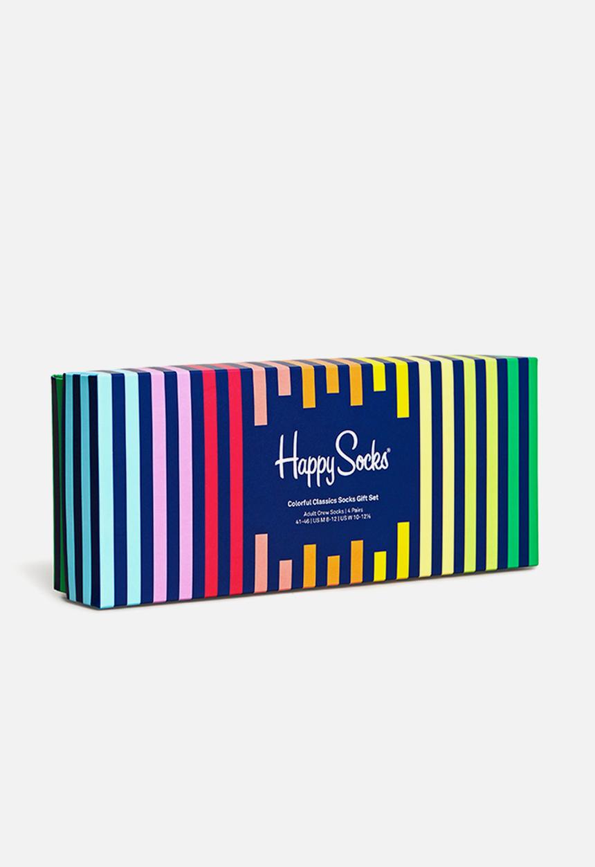 Happy Socks - 4-Pack colourful classics socks gift set adult size - multi