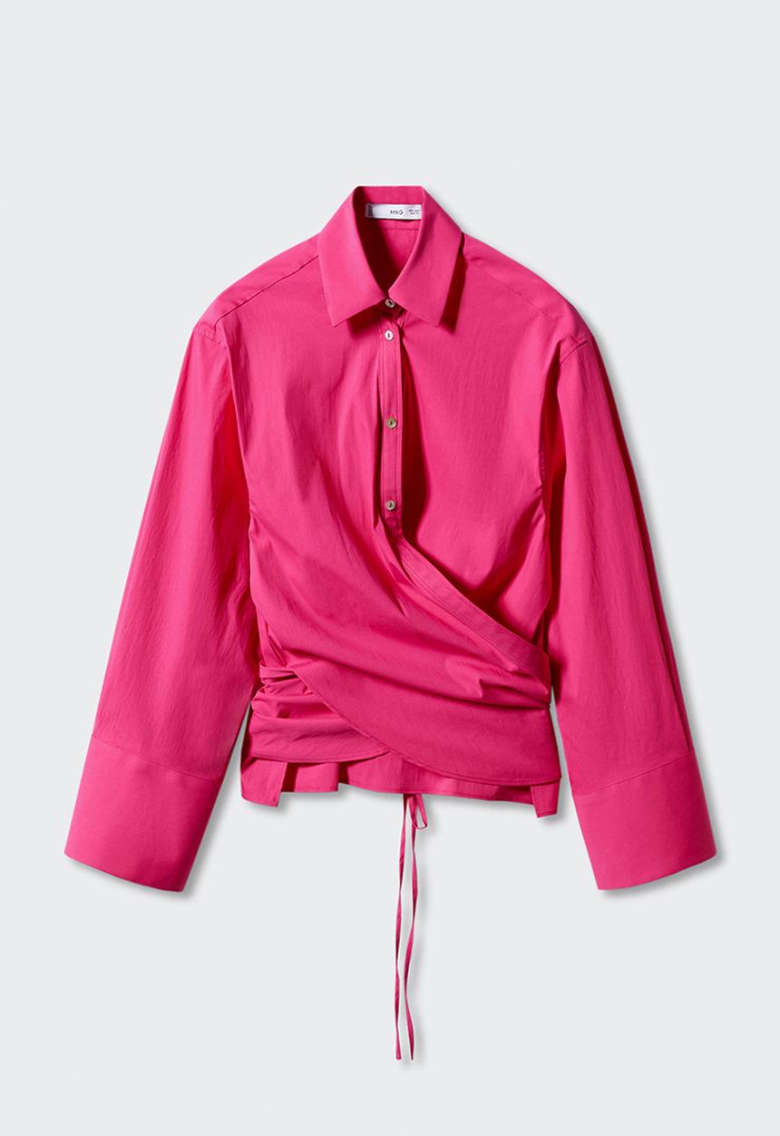 MANGO - Shirt Maria - Bright Pink
