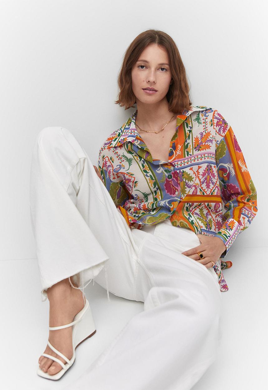 MANGO - Shirt claire - natural