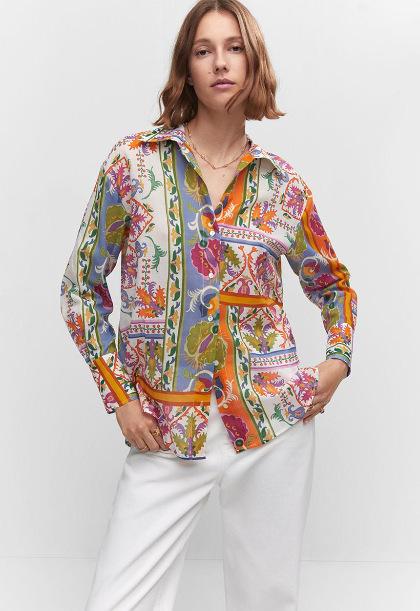MANGO - Shirt claire - natural