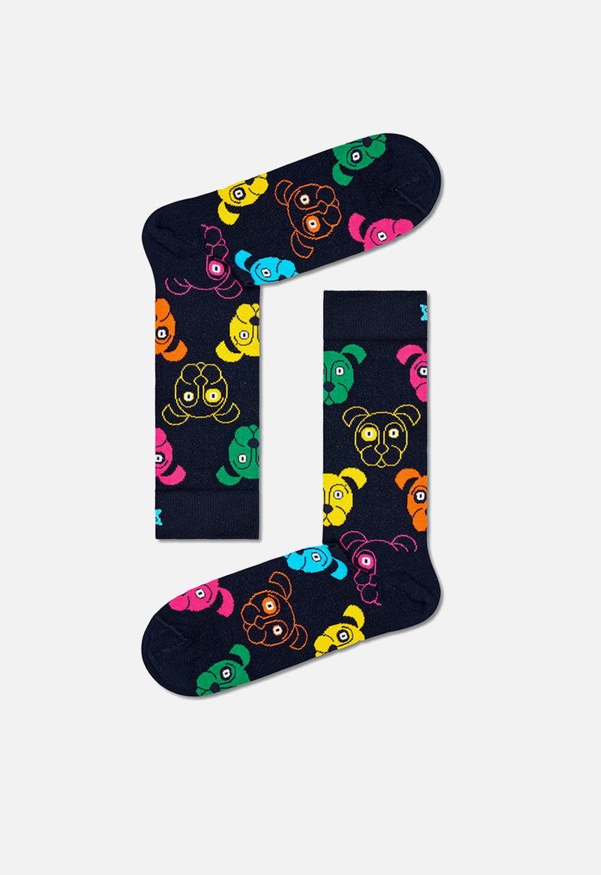 Happy Socks - 3-Pack mixed dog socks gift set adult size - multi