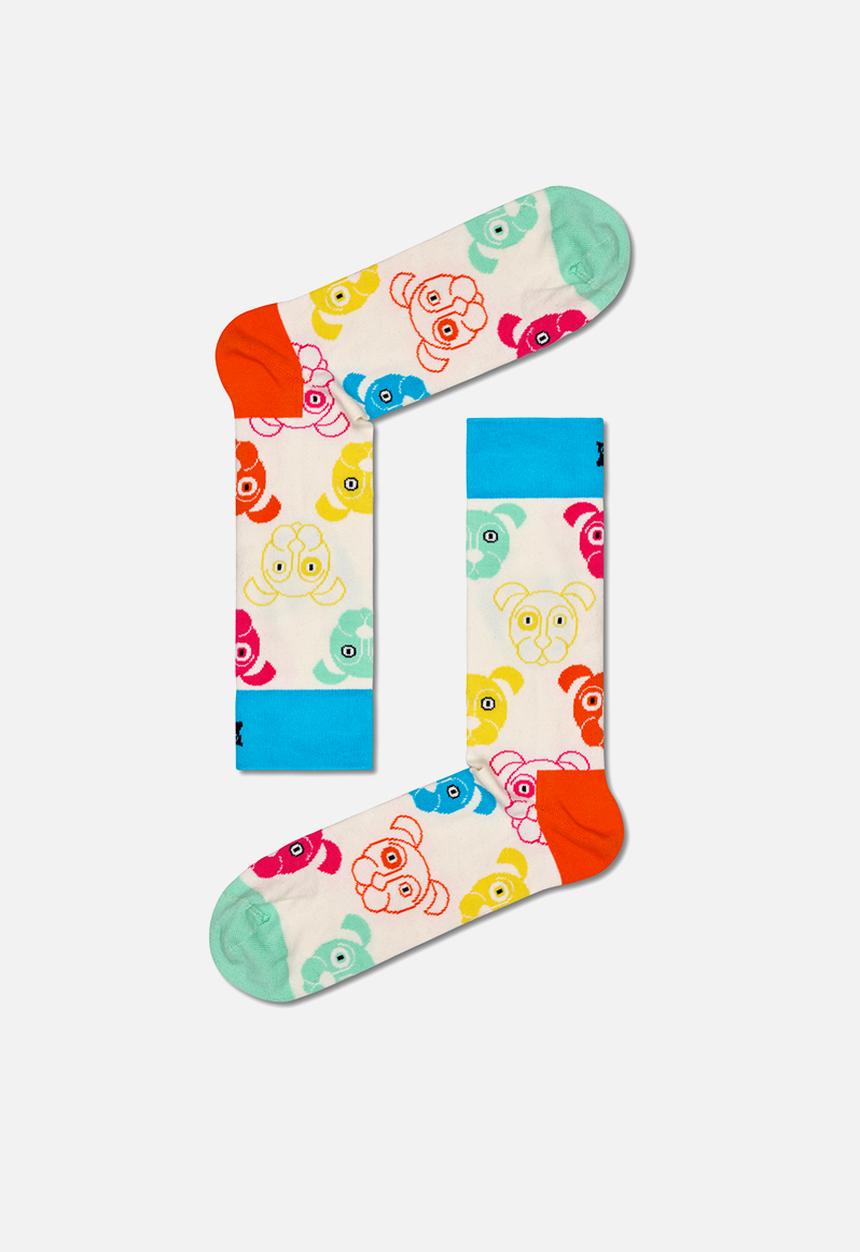 Happy Socks - 3-Pack mixed dog socks gift set adult size - multi