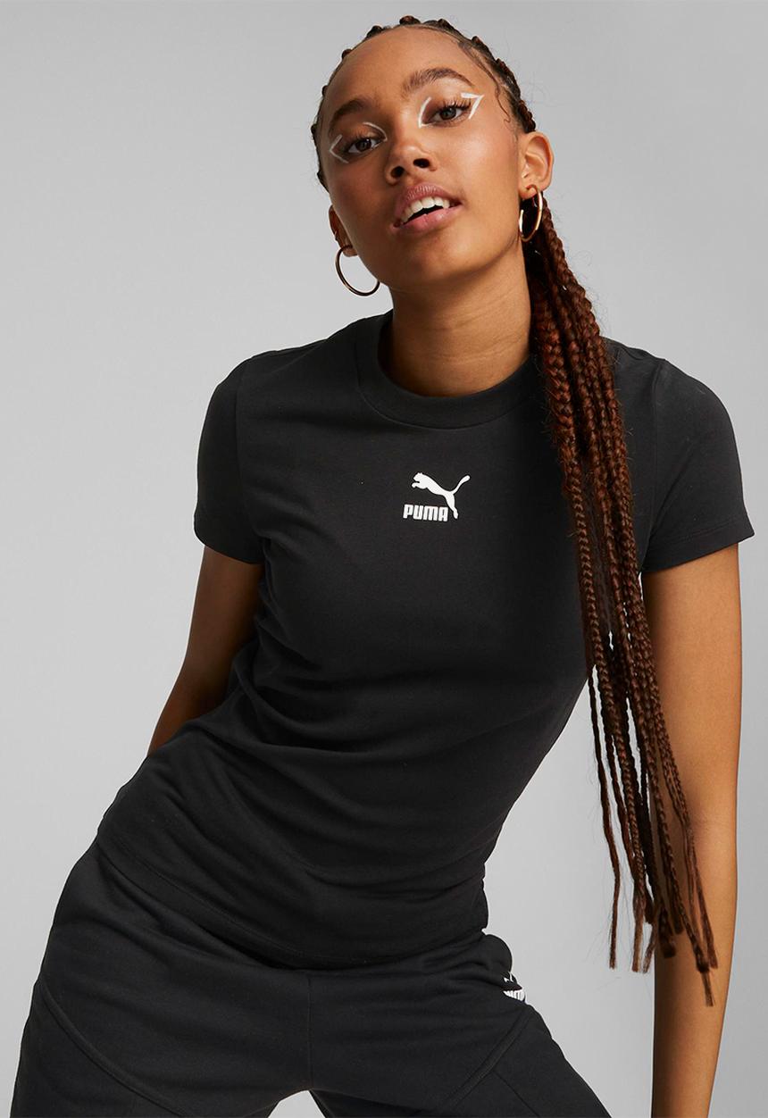 PUMA - Classics slim tee - puma black