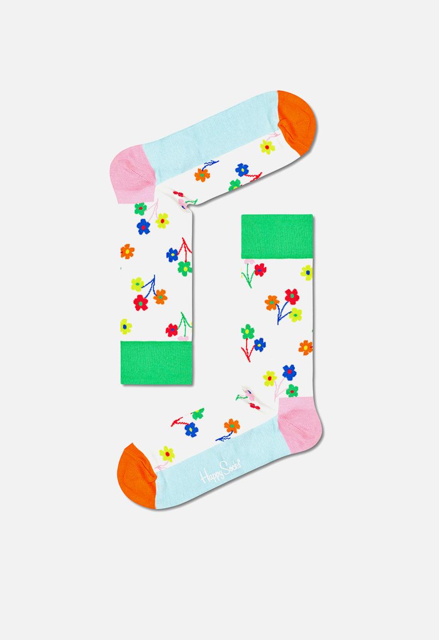 Happy Socks - 3-Pack flower socks gift set adult size - multi