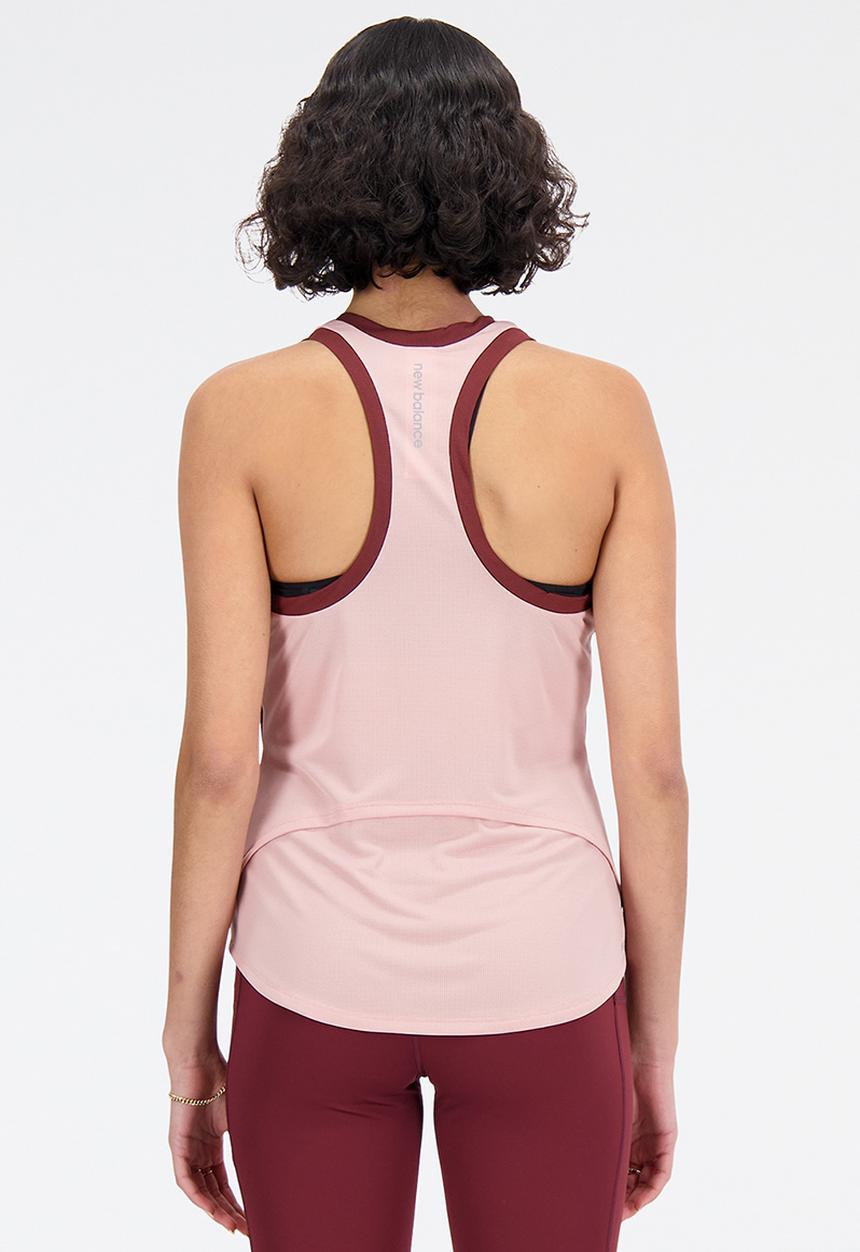 New Balance  - Accelerate tank print - pink moon