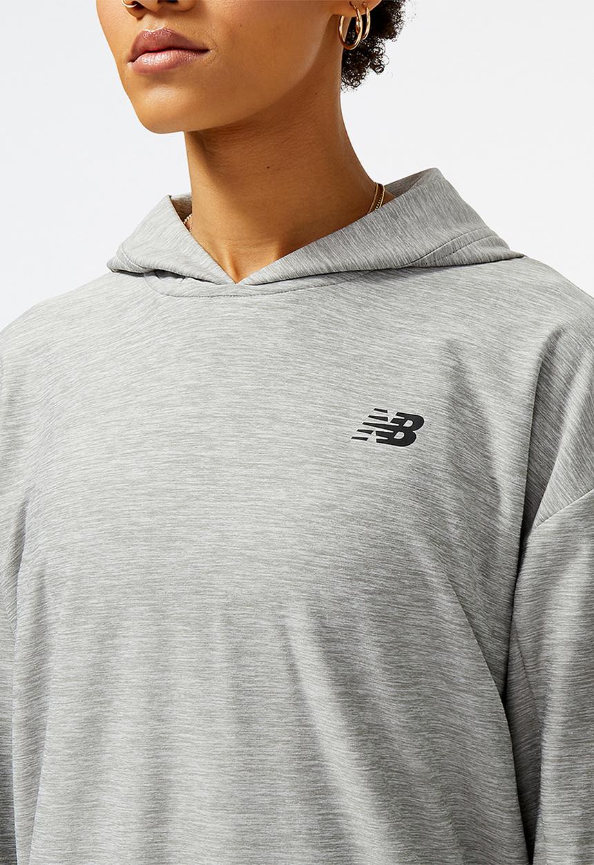 New Balance  - Nb tech training space dye hoodie - athletic grey