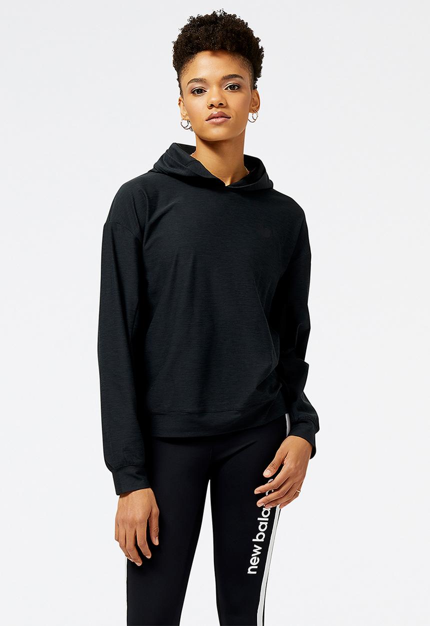New Balance  - Nb tech training space dye hoodie - black