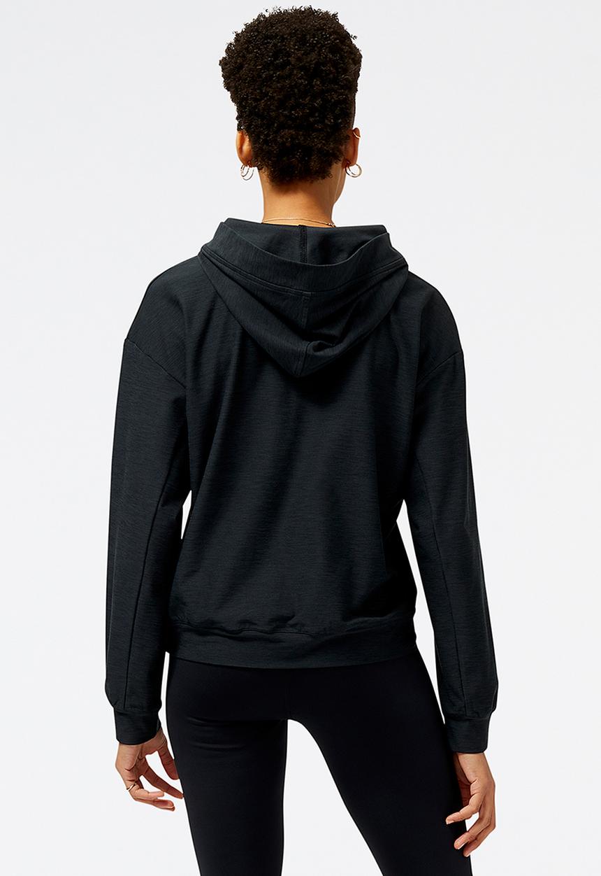 New Balance  - Nb tech training space dye hoodie - black