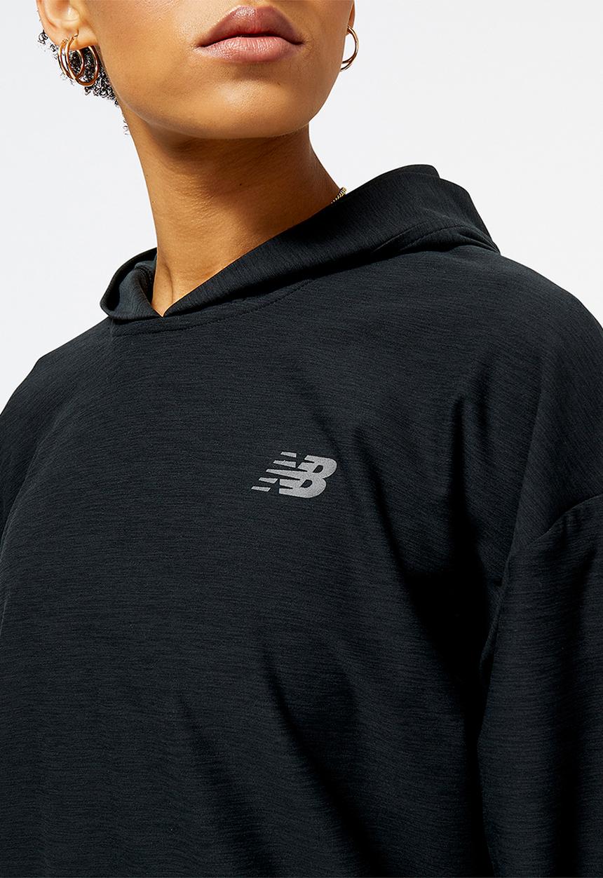 New Balance  - Nb tech training space dye hoodie - black
