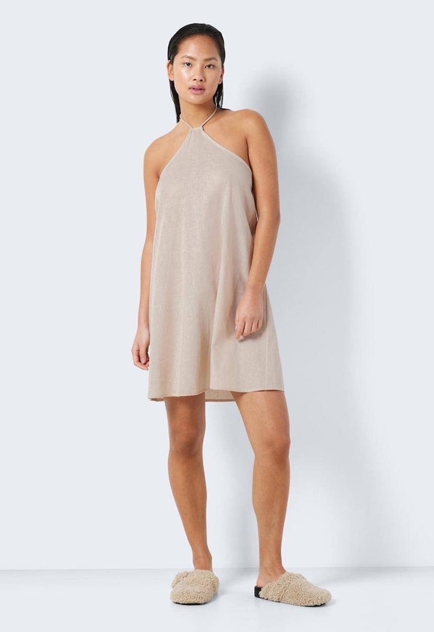 Noisy May - Moya s/l short strap dress - peyote