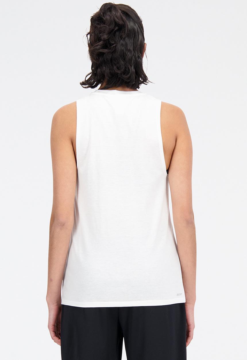 New Balance  - Relentless heathertech tank - white