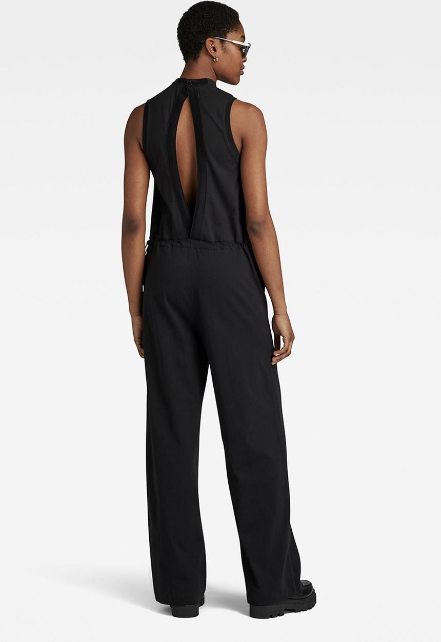 G-STAR - Open back jumpsuit  - dk black