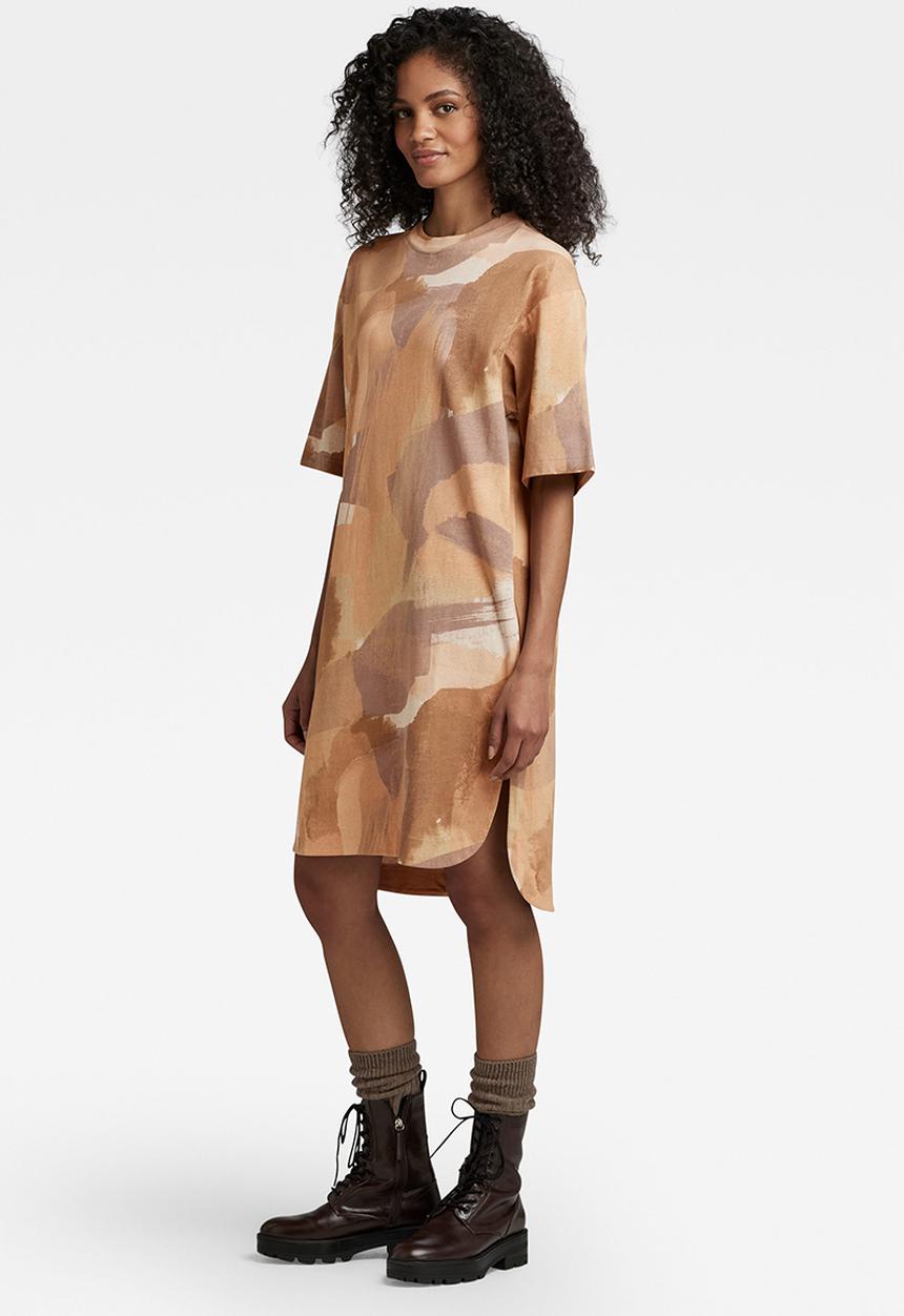 G-STAR - Boxy u tee ao dress short sleeve - amphora watercolor camo