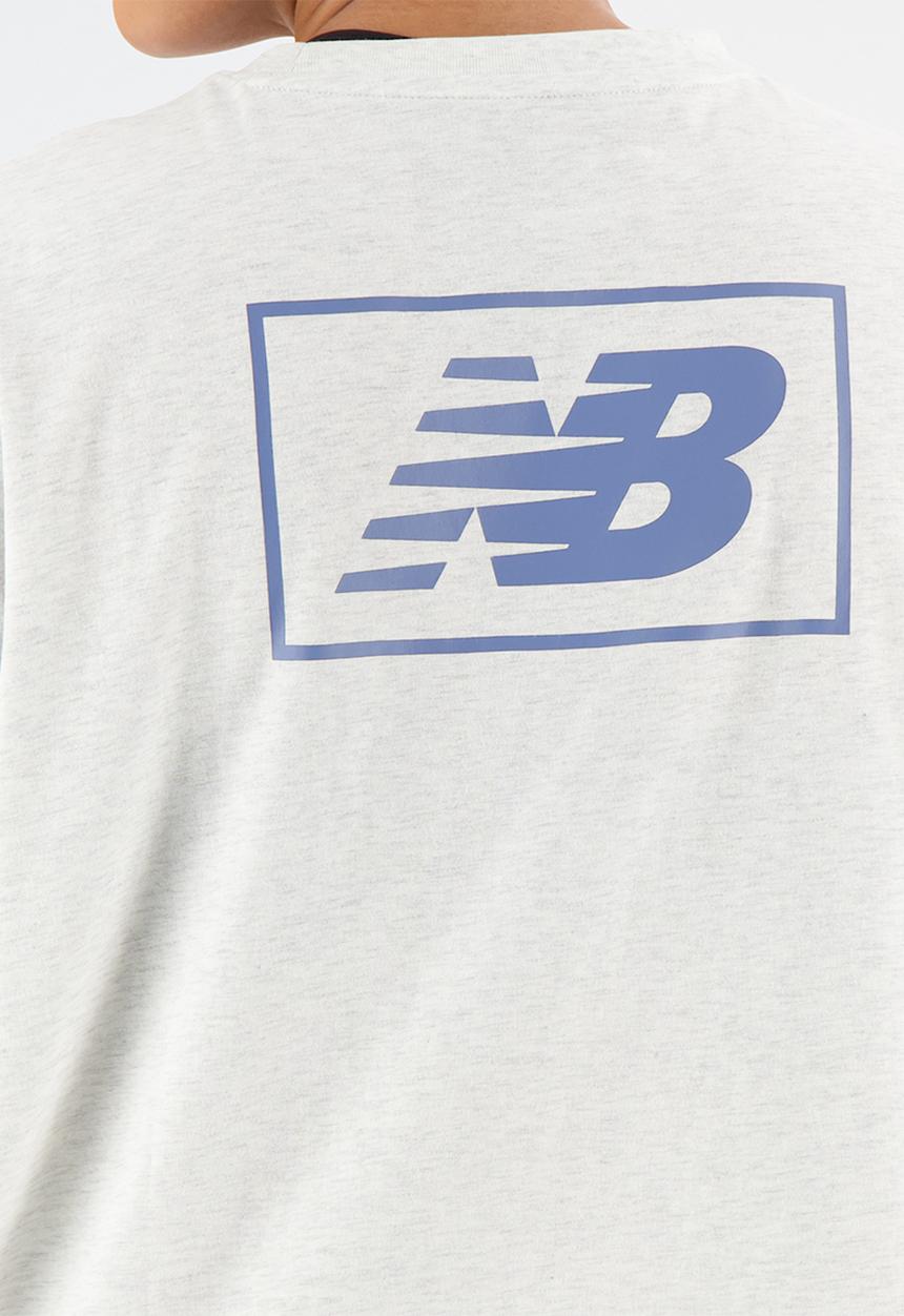 New Balance  - Nb essentials oversized tee - sea salt heather
