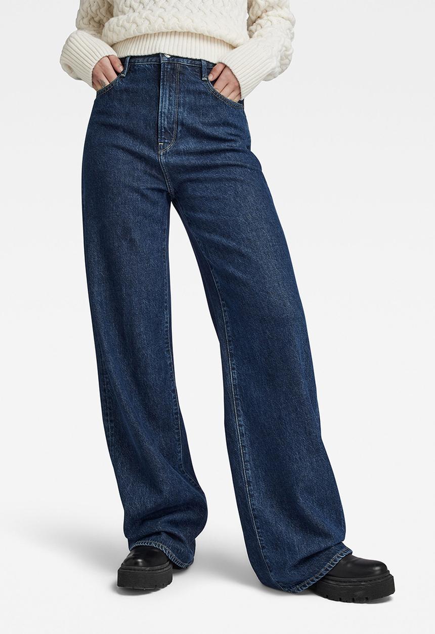 G-STAR - Deck 2.0 high loose wmn - worn in blue pool