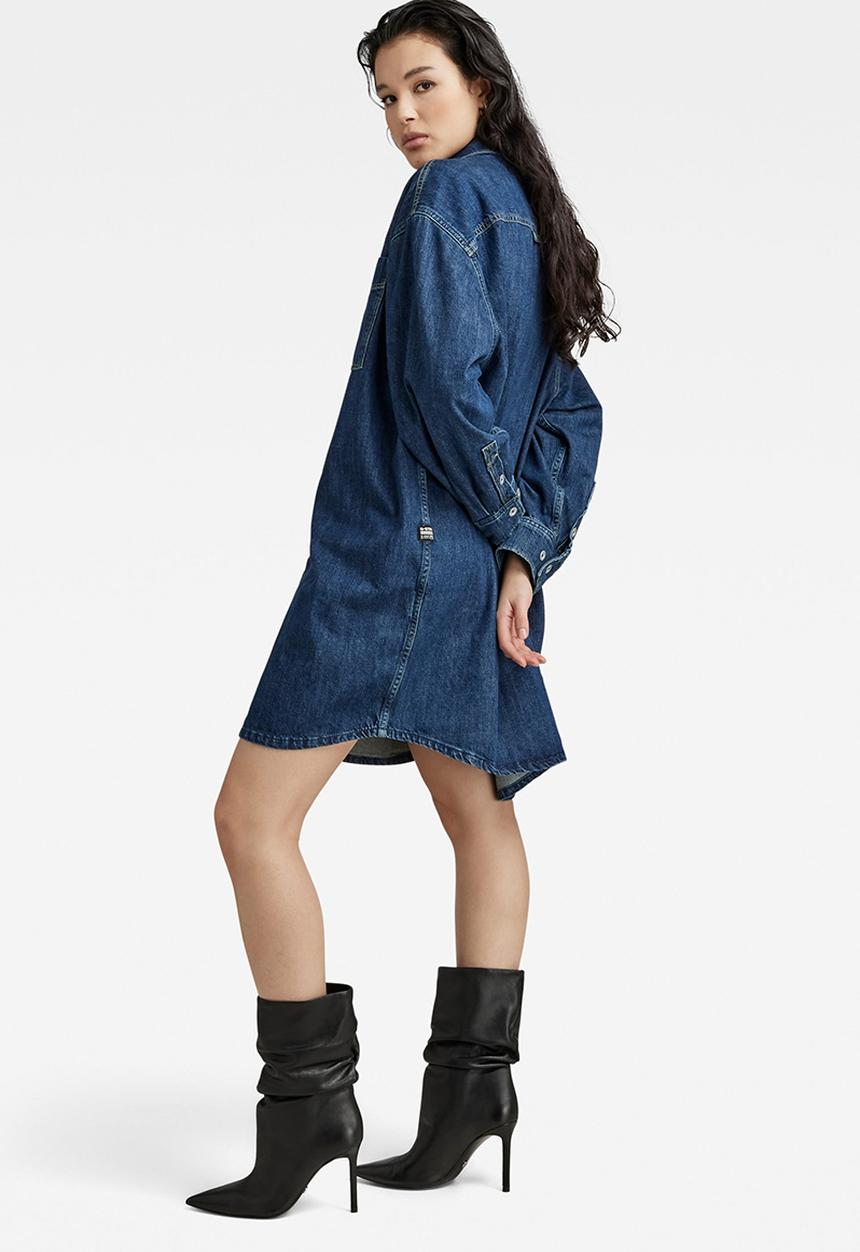 G-STAR - Oversized denim dress - antique waterfront