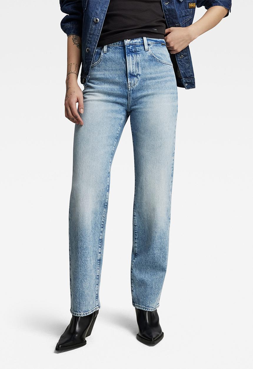 G-STAR - Viktoria high straight wmn - vintage olympic blue
