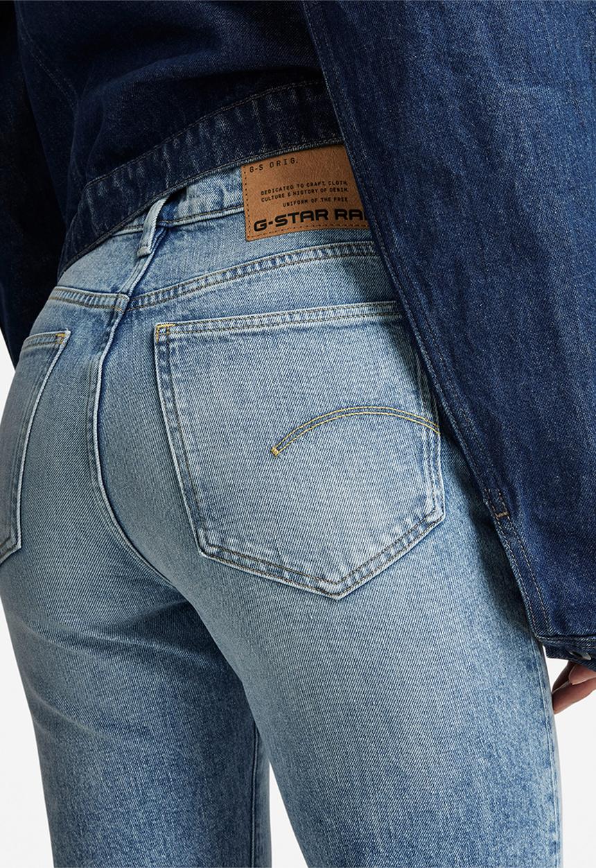 G-STAR - Viktoria high straight wmn - vintage olympic blue