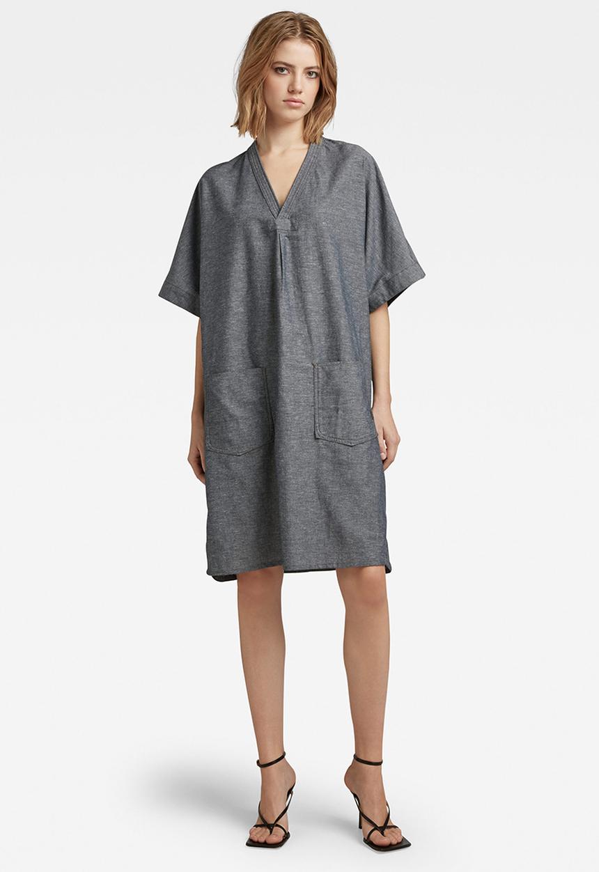 G-STAR - Comfy tunic dress short sleeve - salute/milk