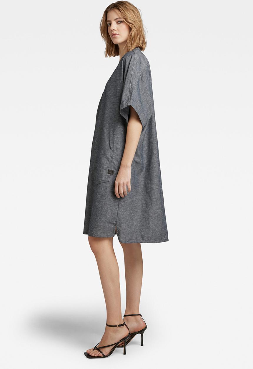 G-STAR - Comfy tunic dress short sleeve - salute/milk