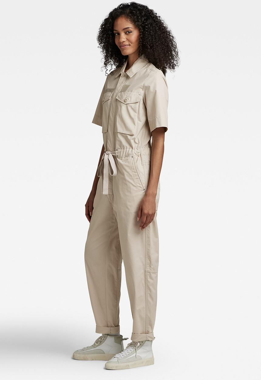 G-STAR - Army jumpsuit wmn short sleeve - whitebait