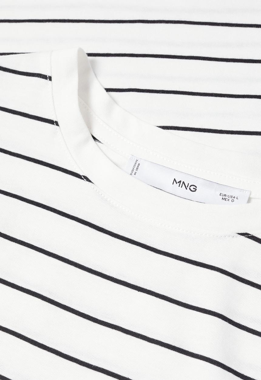 MANGO - T-shirt chalacas - off white 