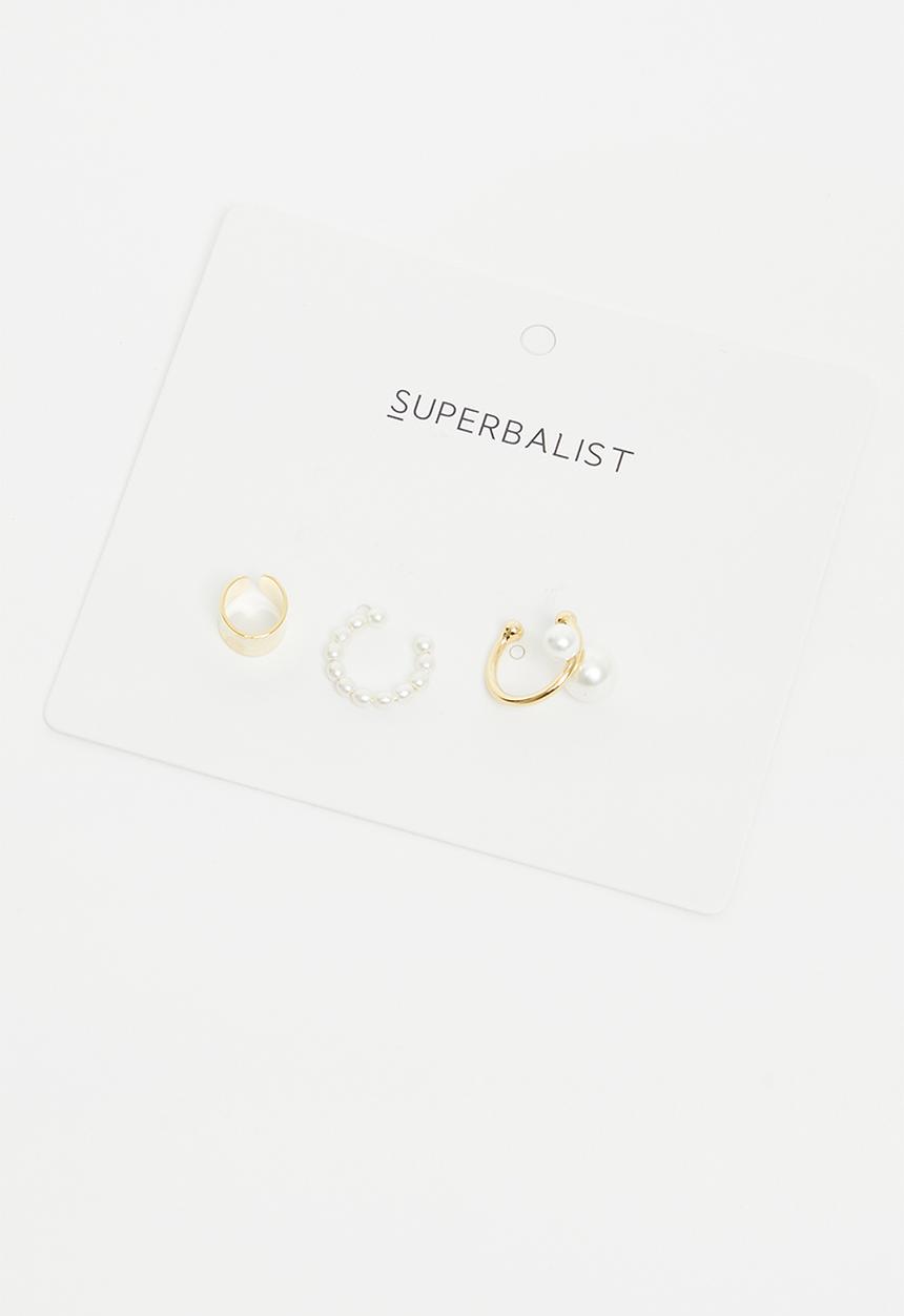 Superbalist - Nova earring cuff pack - gold