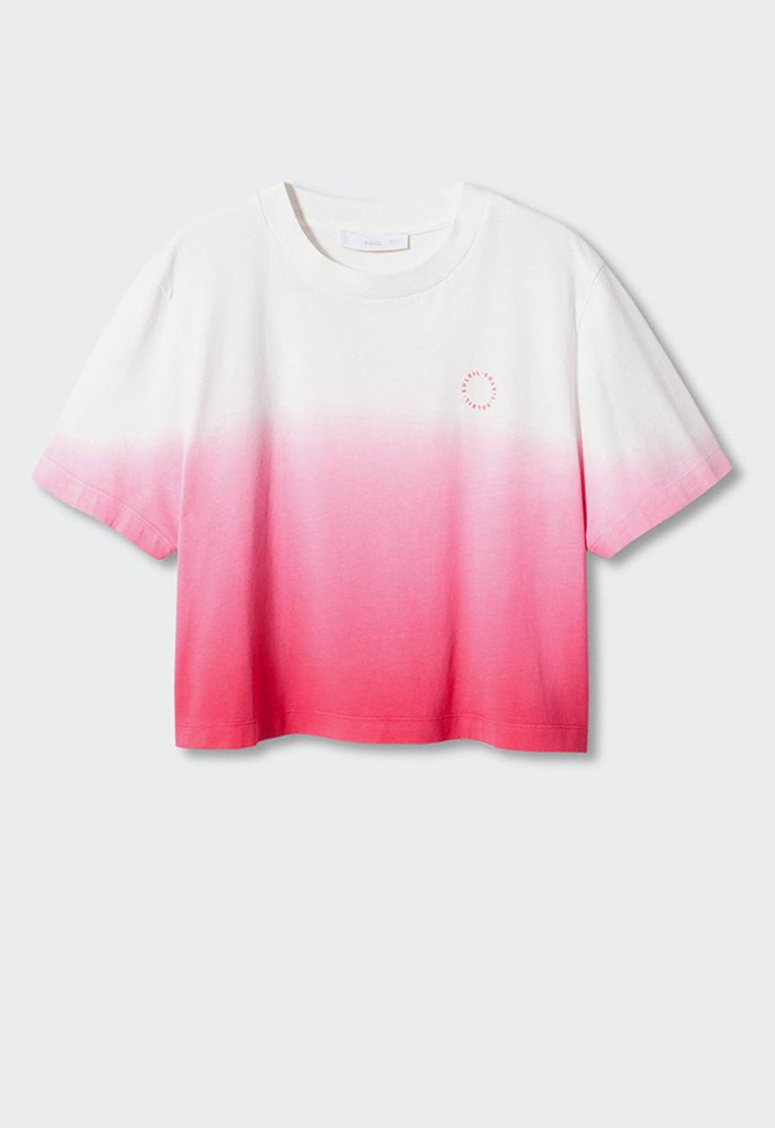 MANGO - T-shirt soleil-h - bright pink
