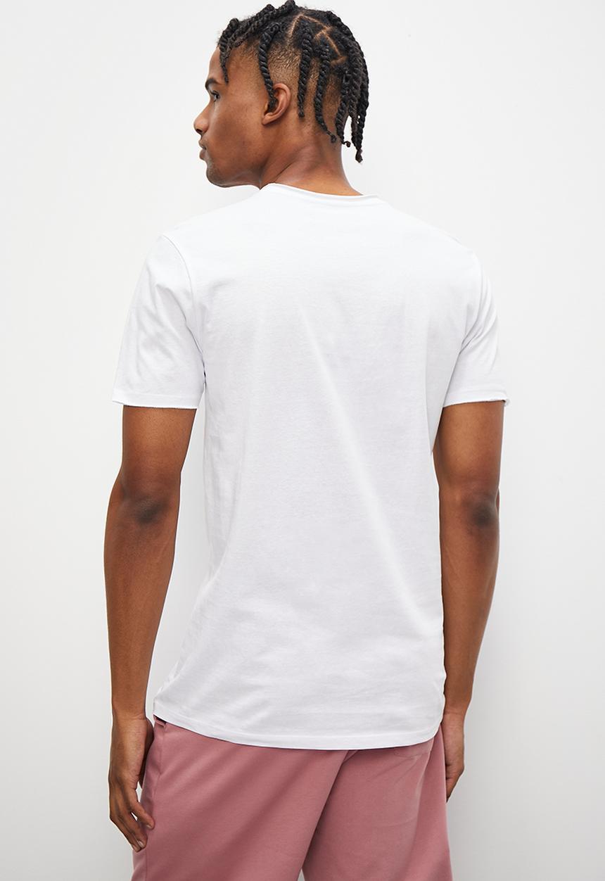 STYLE REPUBLIC - Jovi raw edge v neck tee - white