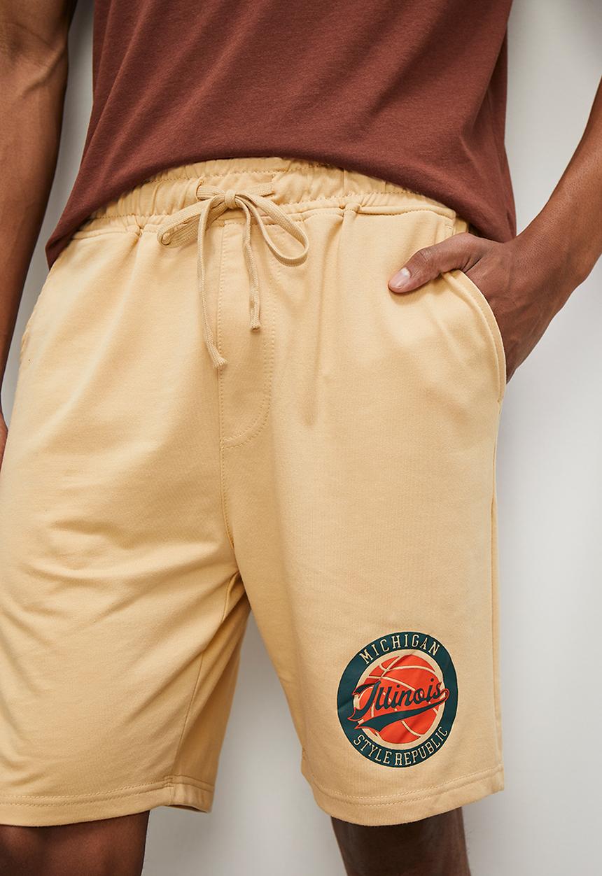 STYLE REPUBLIC - Core fleece active short - stone