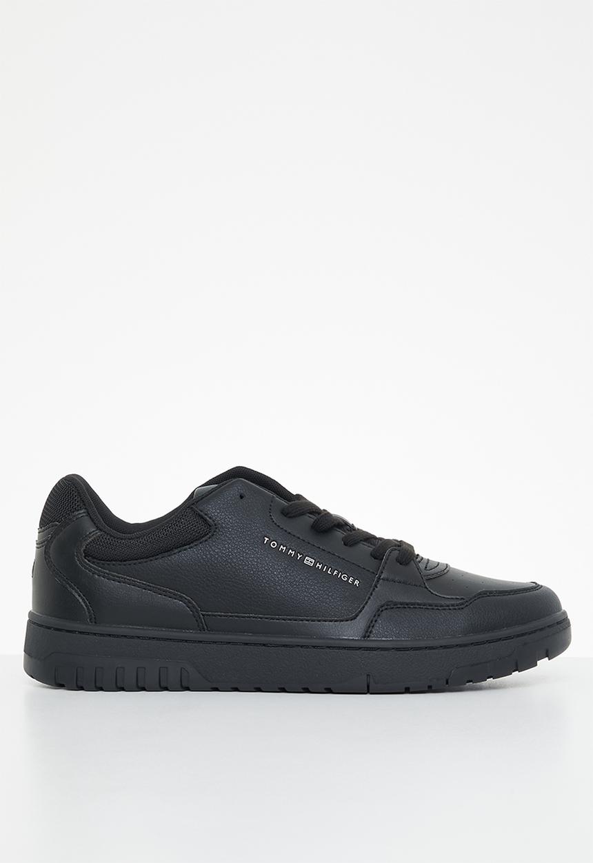 Tommy Hilfiger - Th basket core leather - black