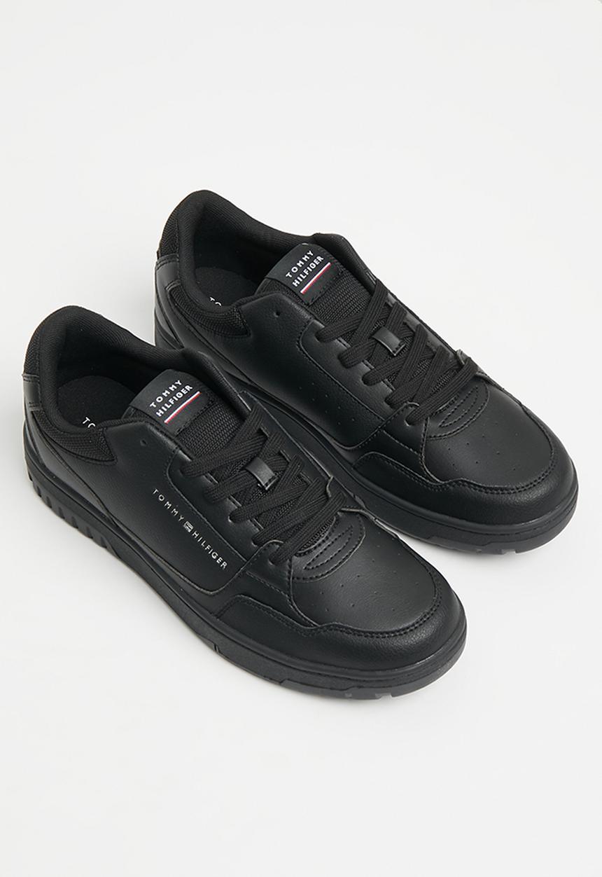 Tommy Hilfiger - Th basket core leather - black