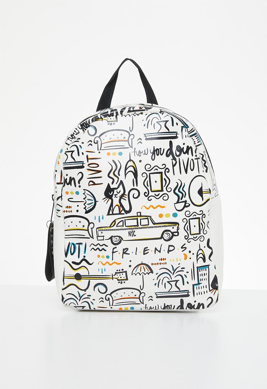 Pop Candy - Friends all over backpack - white