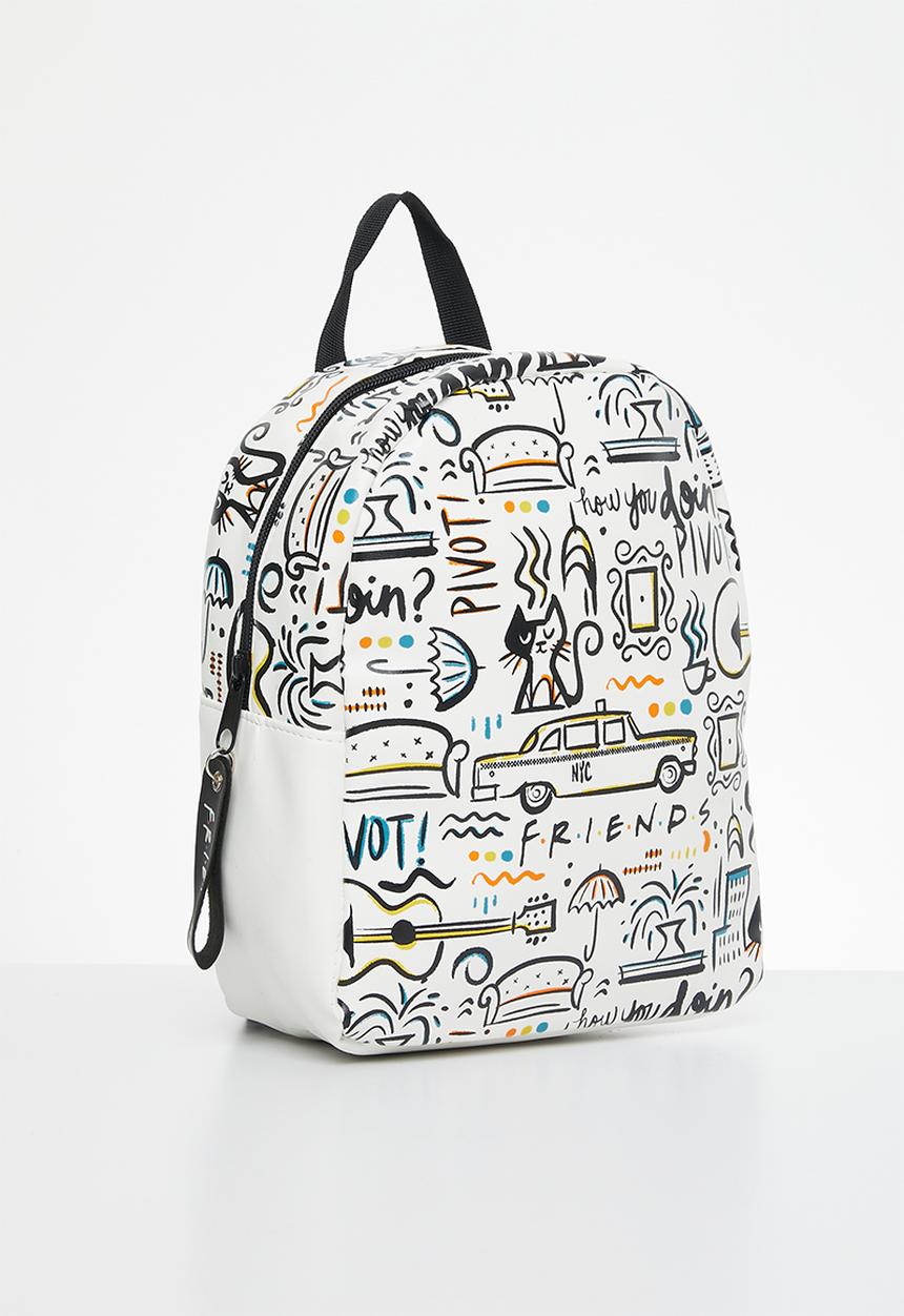 Pop Candy - Friends all over backpack - white