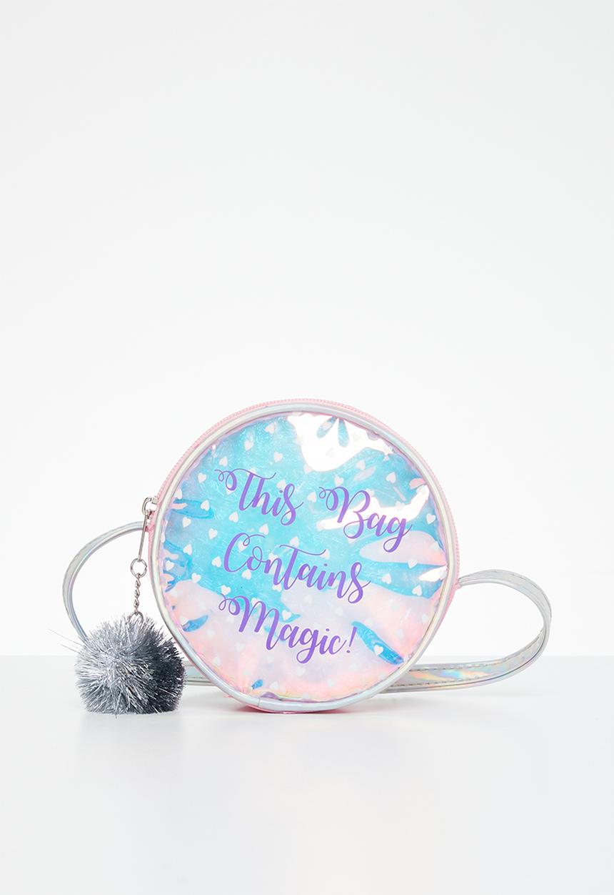 Pop Candy - Go & shine magic heart round sling bag - iridescent