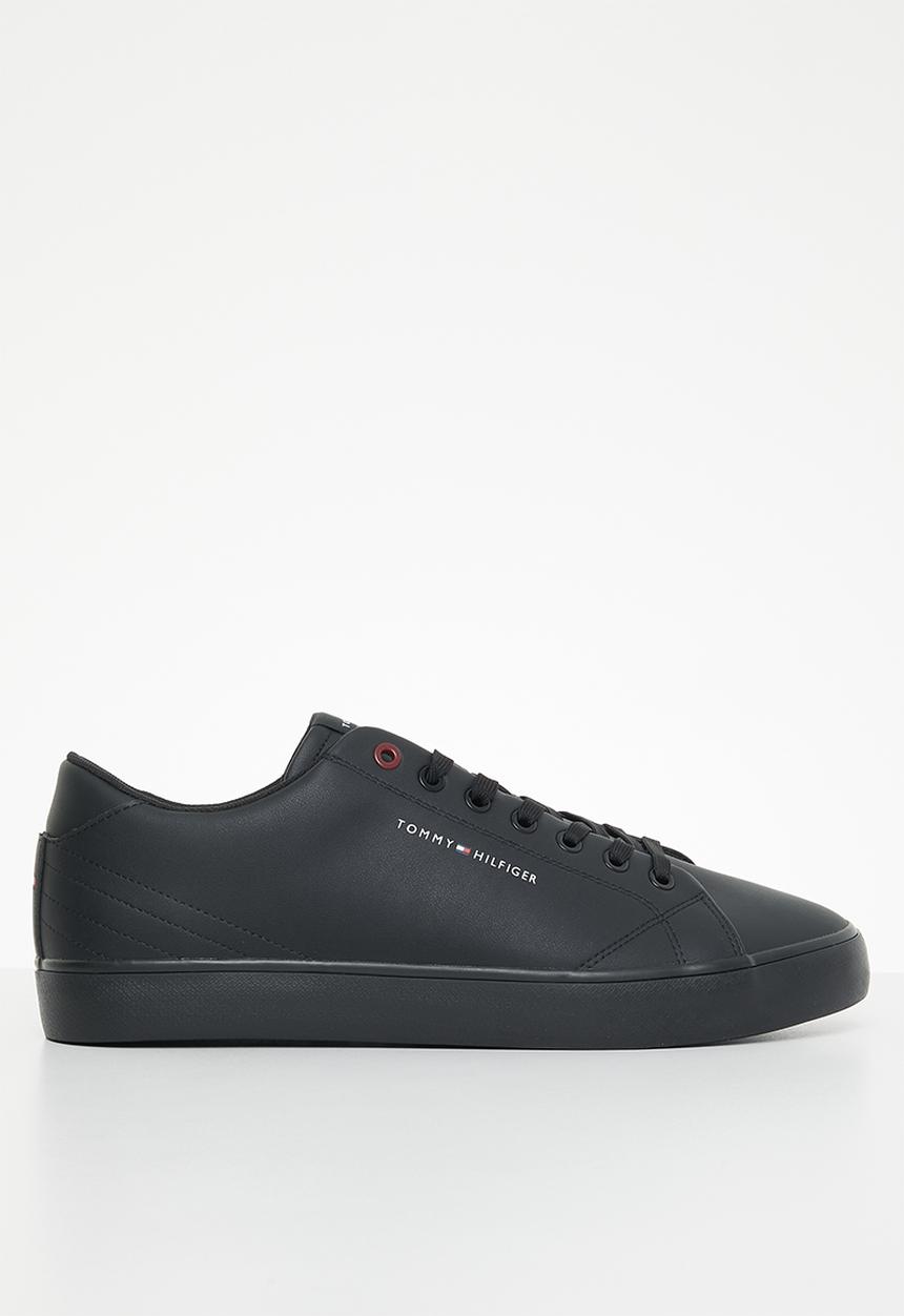 Tommy Hilfiger - Th hi vulc core low leather - black