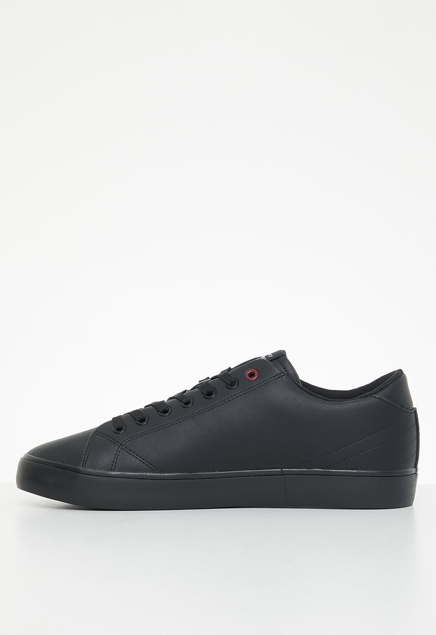 Tommy Hilfiger - Th hi vulc core low leather - black