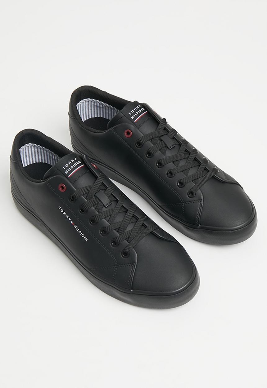 Tommy Hilfiger - Th hi vulc core low leather - black
