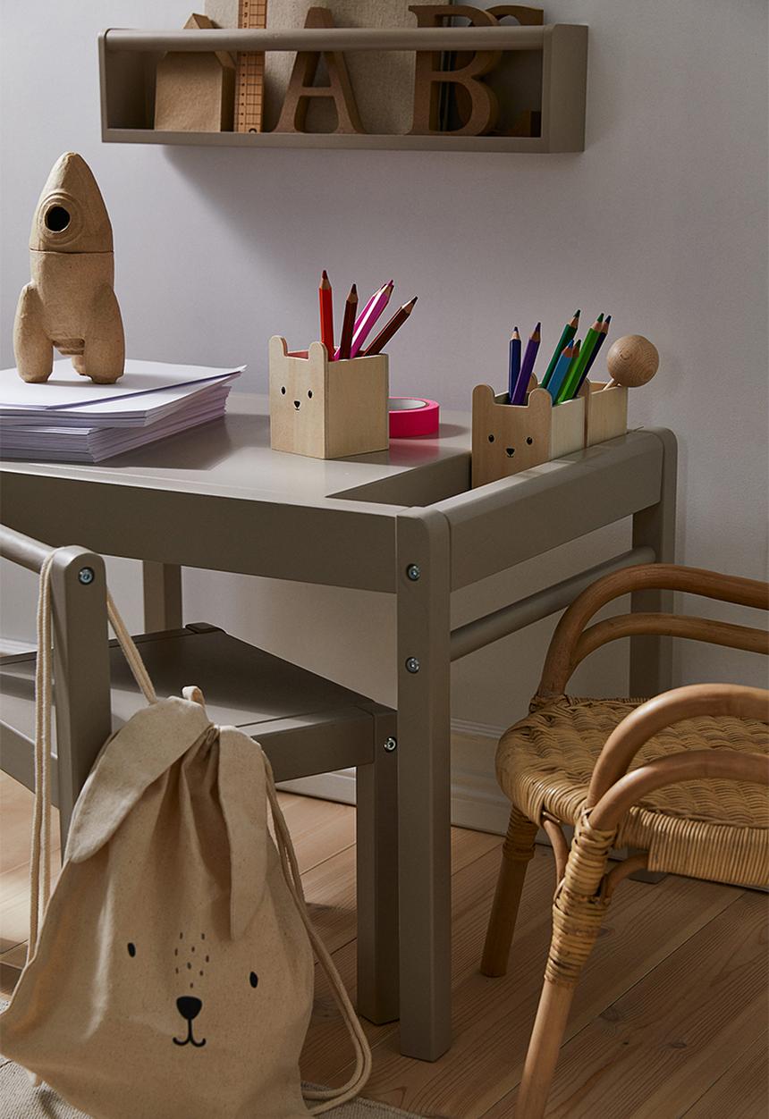 H&M - Plywood pen holder - light beige