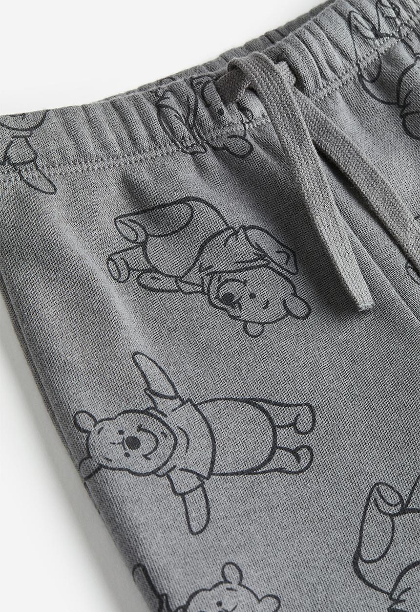 H&M - 2-piece sweatshirt set - dark grey / winnie the pooh 
