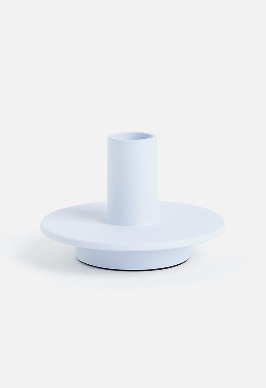 H&M - Metal candlestick - light blue
