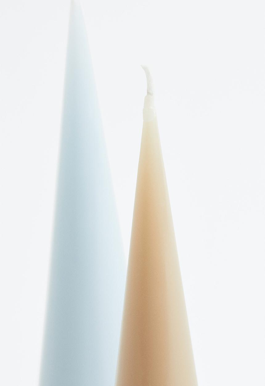 H&M - Cone-shaped candle - beige